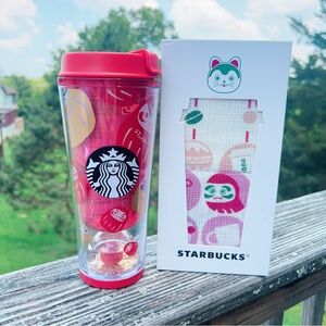 2019Starbucks Daruma motif Dalma Tumbler 355ml From Japan&2021 daruma hand towel